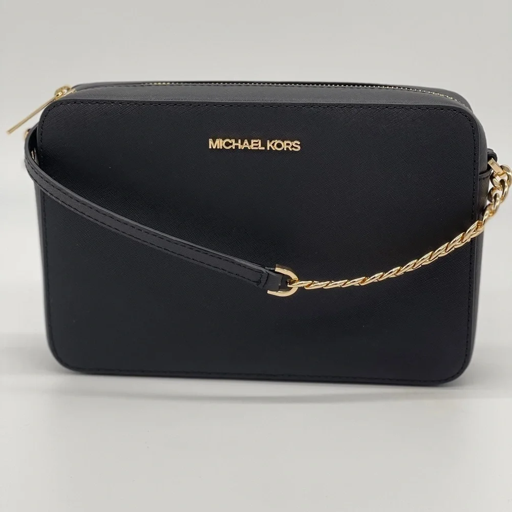 Michael Kors LG EW Crossbody Black Bag